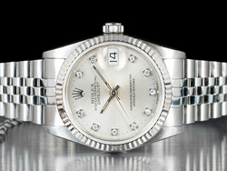 Rolex Datejust 31 Argento Jubilee 68274 Silver Lining  Diamonds